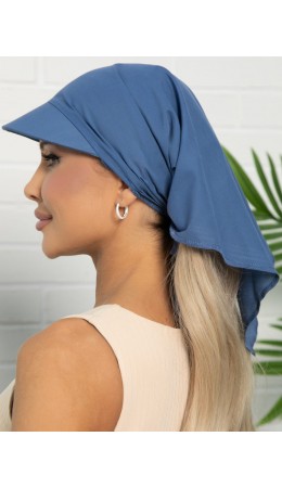 Косынка с козырьком (синяя) КК71-23М