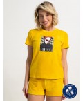 Костюм с шортами Тео (желтый) К15670-50М