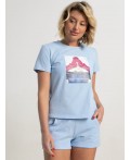 Костюм с шортами Тео (голубой) К15672-50М