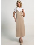 Платье Городская нимфа (бежевое) П15892-5М