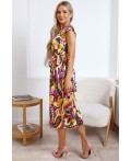 Платье Ольга (фиолетово-желтое) П15889-45М