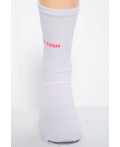 Носки LT Collection (белые/розовая надпись) Н04