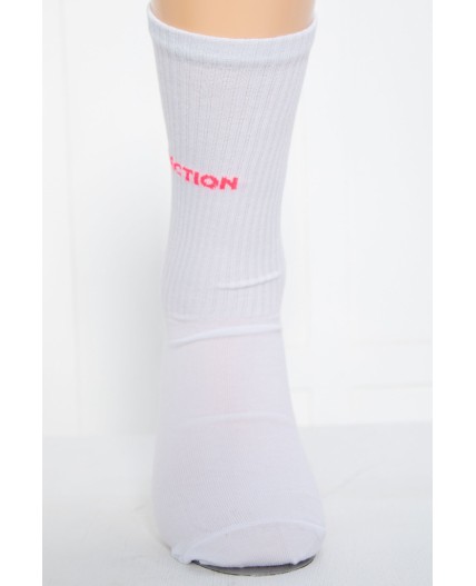 Носки LT Collection (белые/розовая надпись) Н04