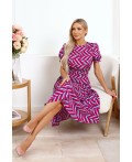 Платье Оливия (голубой/фуксия) П15934-45М