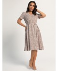 Платье Мисс Романтика (кофе с молоком) П16064-25М