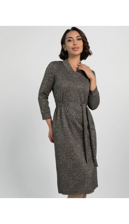 Платье Лаконичный стиль (темный орех) П16034-19М