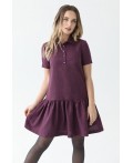 Платье с воланом по низу Фиолетовый