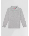 Рубашка-поло для мальчика Серый меланж