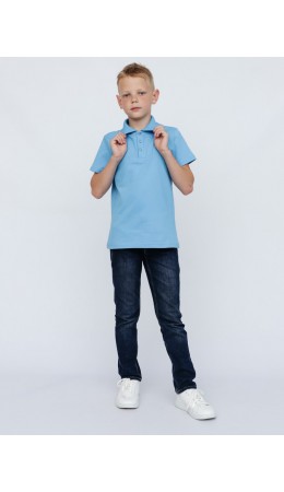 Рубашка-поло для мальчика Голубой