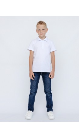 Рубашка-поло для мальчика Серый меланж