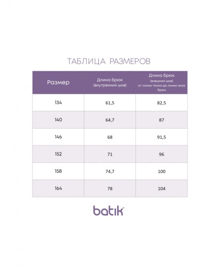 Брюки для девочки Анта Графит