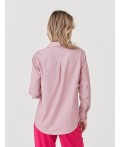 блузка жен. розовый, полоса