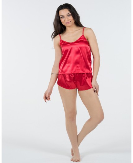 Пижама женская с шортами 8001 Красный