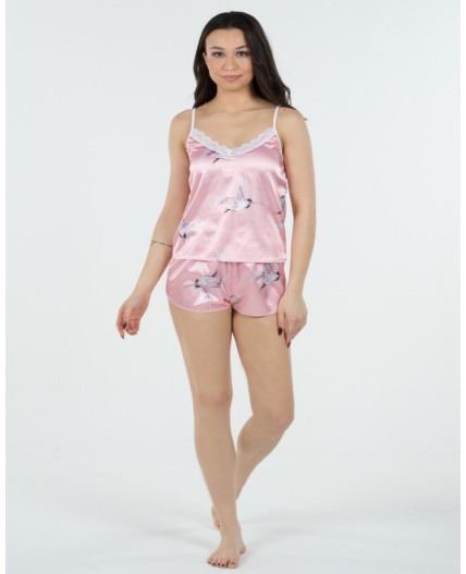 Пижама женская с шортами 8010 Розовый