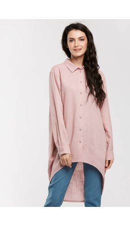 Блуза Фиоре серо-розовый