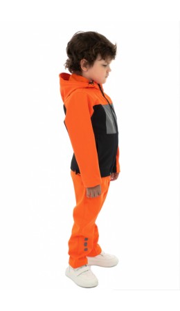 Куртка 'Выбирай сам' для мальчика Smaillook (Softshell) детская Оранжевый с черным