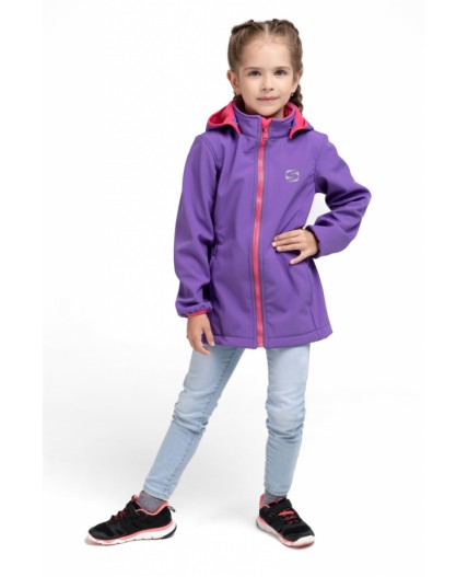 Куртка для девочки Smail (Softshell) подростковая Фиолетовый/фуксия