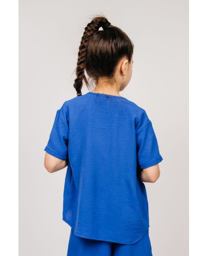 Рубашка для девочки Синий