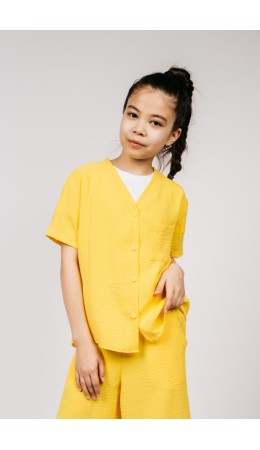 Рубашка для девочки Желтый