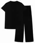 Комплект женский (джемпер кор.рукав+брюки) Черный