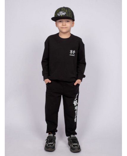 Комплект для мальчика (джемпер+брюки) Черный