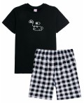 Пижама детская Черный/клетка