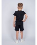 Комплект для мальчика (джемпер кор.рукав+шорты) черный