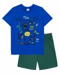 Комплект для мальчика (джемпер кор.рукав+шорты) Синий