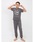 Пижама для мальчика т.серый