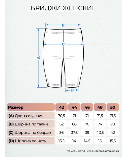 Бриджи женские Т.синий