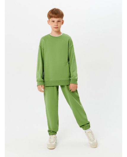 Комплект детский для мальчиков ((1)джемпер и (2)брюки) Siba_set хаки