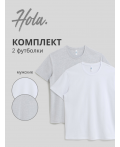 Футболка муж. в наборе из 2 шт Gikori_pack светло-серый