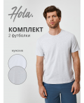 Футболка муж. в наборе из 2 шт Gikori_pack светло-серый