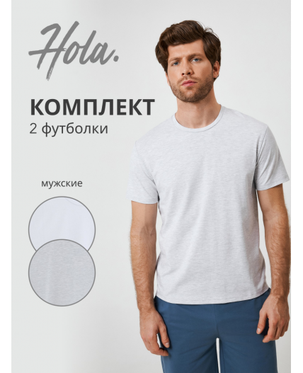 Футболка муж. в наборе из 2 шт Gikori_pack светло-серый