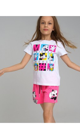 Футболка с принтом Disney для девочки белый,разноцветный