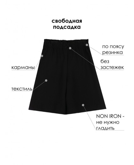 Шорты non iron черный