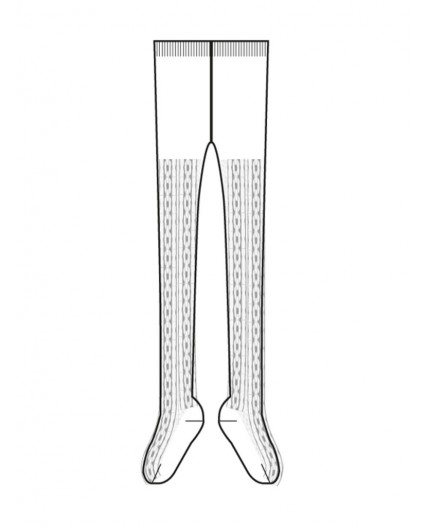 Колготки трикотажные для девочек белый
