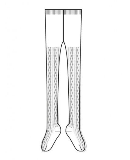Колготки трикотажные для девочек белый