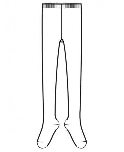 Колготки трикотажные для девочек белый