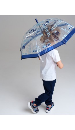 Зонт-трость для мальчиков разноцветный