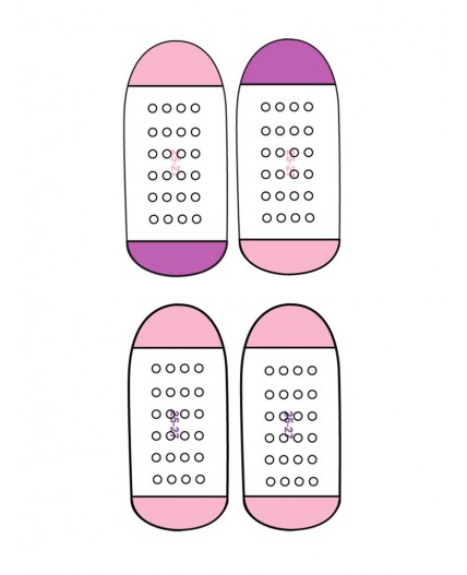 Носки трикотажные для девочек, 2 пары в комплекте разноцветный