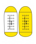 Носки трикотажные для девочек, 2 пары в комплекте жёлтый,белый