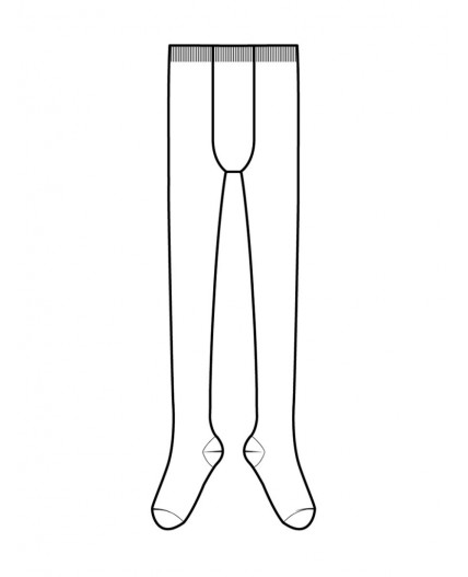 Колготки трикотажные для девочек белый