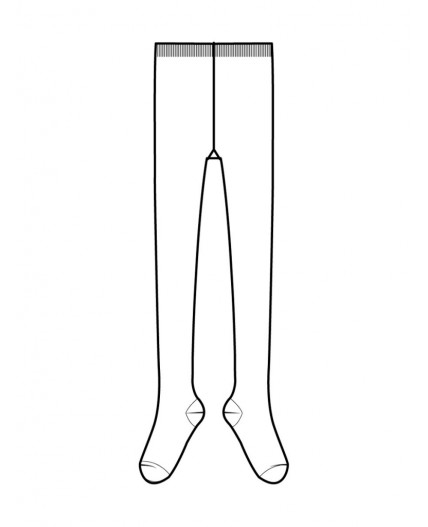Колготки трикотажные для девочек белый