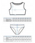 Купальник раздельный для девочки разноцветный