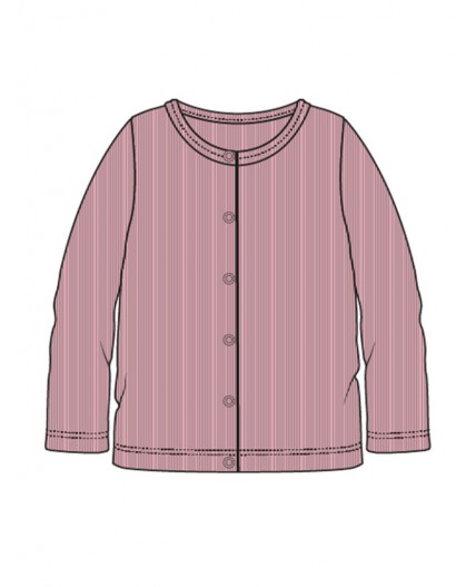 Кардиган трикотажный для девочек розовый