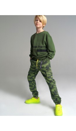 Брюки текстильные для мальчика разноцветный