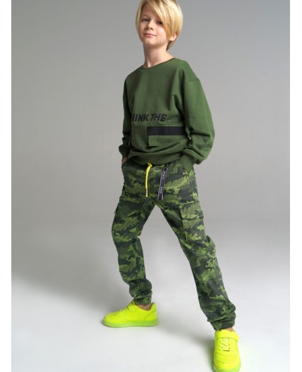 Брюки текстильные для мальчика разноцветный