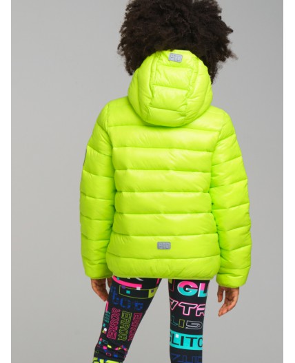 Куртка текстильная с полиуретановым покрытием для девочек светло-зеленый