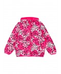 Куртка текстильная с полиуретановым покрытием для девочек фуксия,разноцветный